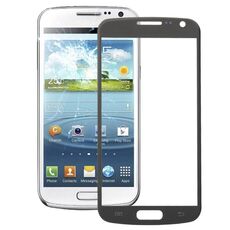 Per Galaxy Premier / i9260 Lente in vetro esterno per schermo frontale di alta qualità (grigio)