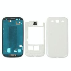 Per Galaxy SIII / i9300 Telaio completo di alta qualità (bianco)