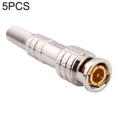 5 pezzi Connettore di saldatura in rame con connettore BNC femminile