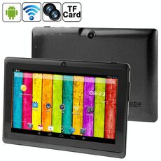 Tablet PC da 7,0 pollici, 512 MB + 4 GB, Android 4.2.2, rotazione menu a 360 gradi, Allwinner A33 Quad-core, Bluetooth, WiFi (nero)