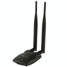 2.4 GHz 802.11b / g / 300Mbps 500mw USB 2.0 Adattatore wireless WiFi wireless con antenna a doppio guadagno, supporto per la rete decodificatore (bianco)