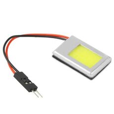 Lampada per interni auto a LED a luce bianca da 5W con cupola T10 + adattatore festone BA9S