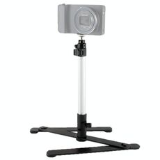 Staffa per riprese macro multi-angolo rotante a 360 gradi per fotocamera digitale (nera)