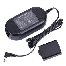 ACK-E5 Set adattatore di alimentazione CA per fotocamera 7,4 V 2 A per Canon EOS 500D / 450D / 1000D (nero)
