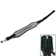 Cinghia a tracolla rapida in neoprene elastico antiscivolo per fotocamera (grigia)