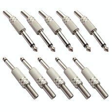 Connettore Jack Audio JL0056 6.36MM (10 PC in un unico pacchetto, il prezzo è per 10 PCS) (argento)