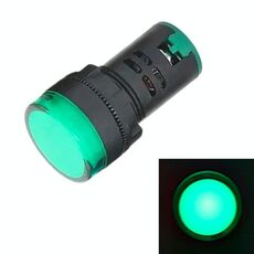 220V AD16-22D / S 22mm LED Indicatore luminoso di segnale (verde)