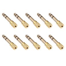 Adattatori di jack audio da 6.35mm maschio a 3,5 mm (10 PC in un unico pacchetto, il prezzo è per 10 PC)
