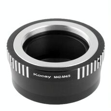 Da obiettivo M42 a anello di montaggio per obiettivo M4 / 3 (nero)