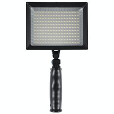 LED-187A 187 Luce video LED per videocamera / videocamera e batteria agli ioni di litio da 7,4 V 4400 mAh Sony NP-F770 e con fogli morbidi e filtri gialli (nero)