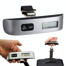 Bilancia elettronica per mini bagaglio a mano con zero e tara (nera)