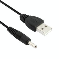 Cavo di alimentazione da USB maschio a CC 3,5 x 1,35 mm, lunghezza: 50 cm (nero)