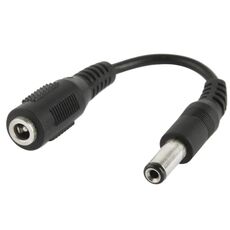 Adattatore per spina CC da 5,5 x 2,5 mm maschio a 3,5 mm femmina, lunghezza: 12 cm