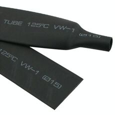Tubo termorestringente RSFR-H VW-1 flessibile da 8 mm, 125 ℃, lunghezza: 10 m (nero)