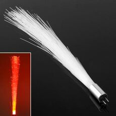 Luce LED creativa a luce rossa in fibra ottica G4, CC 12V