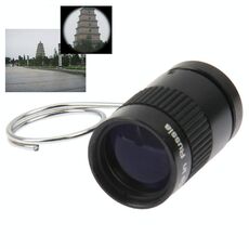 Mini telescopio monoculare da tasca per dito da pollice 2,5 x 17,5 (nero)