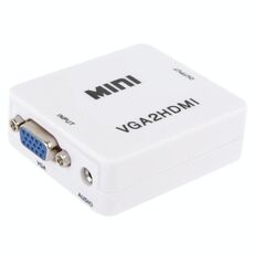 Convertitore audio video 1080P Mini VGA a HDMI per HDTV, PC, laptop e DVD