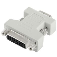 Adattatore convertitore DVI-I 24 + 5 pin femmina a VGA 15 pin maschio