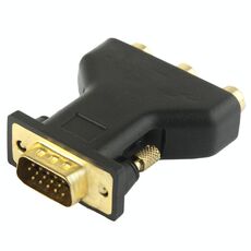 Adattatore VGA da 15 pin maschio a 3 RCA femmina