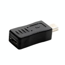 Adattatore USB 2.0 Mini USB a Micro USB femmina (nero)