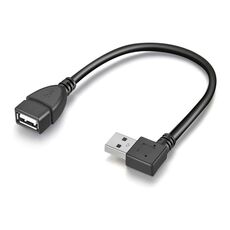 Cavo adattatore da USB 2.0 AM ad AF a 90 gradi, lunghezza: 25 cm
