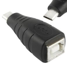 Adattatore micro USB maschio a USB BF (nero)