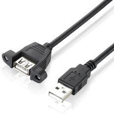 Cavo pannello da USB 2.0 AM ad AF, lunghezza: 30 cm