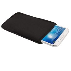 Borsa tascabile in flanella elastica per Galaxy Mega 6.3 / i9200 (nera)