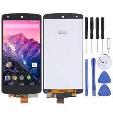 Schermo LCD originale per Google Nexus 5 / D820 / D821 con digitalizzatore assemblaggio completo (nero)