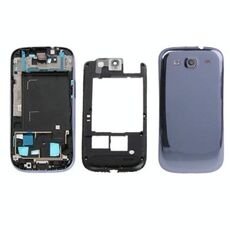 Per Galaxy SIII / i9300 Cover completa originale per chassis (blu scuro)