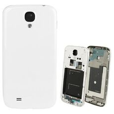 Cornice centrale originale per Samsung Galaxy S IV / i9500 con cover posteriore (bianca)