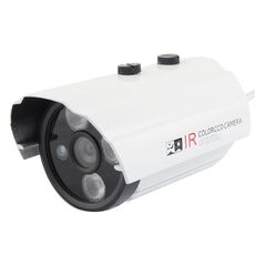 CMOS 420TVL Lente 6mm Materiale metallico Matrice Fotocamera a infrarossi a colori LED con 3 LED, Distanza IR: 20m