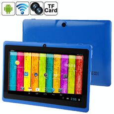 Tablet PC da 7,0 pollici, 512 MB + 4 GB, Android 4.2.2, rotazione menu a 360 gradi, Allwinner A33 Quad-core, Bluetooth, WiFi (blu)