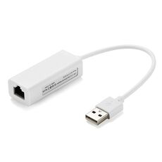 Adattatore Ethernet USB 2.0 per tablet PC / Android TV, lunghezza: 20 cm (bianco)