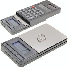 2 in 1 elettronico tascabile 1000g x 0.1g Jewelry Digital bilancia + Calcolatrice con display LCD cifre