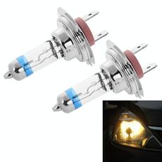 2 PCS H7 12V / 55W / 4300K ​​/ 2100lm Lampadine per fari allo xeno per auto, bianco caldo