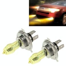 2 X H4 Lampadine alogene HOD 12V 100W 2400 LM 3500K Fari a luce gialla