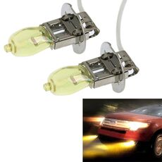 2 X H3 Lampadine alogene HOD 12V 100W 2400 LM 3500K Fari a luce gialla