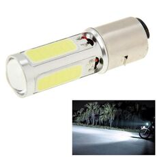 BA20D 6W Bianco 250LM 5 LED COB Freno di arresto per auto Luce anteriore Indicatori di direzione posteriori per moto / veicoli, CC 12V