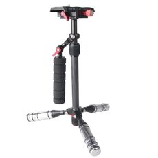 Stabilizzatore professionale con cursore in fibra di carbonio a piastra regolabile Letspro per fotocamera / DV / DSLR / videocamera (SK-500)