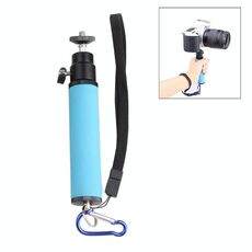 Supporto per luce flash a LED Monopiede portatile in spugna Steadicam con giunto cardanico per fotocamera SLR (blu)