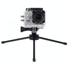 Treppiede portatile pieghevole in metallo per fotocamere sportive PULUZ Jaws Flex Clamp Mount per GoPro Hero12 Black / Hero11 /10 /9 /8 /7 /6 /5, Insta360 Ace / Ace Pro, DJI Osmo Action 4 e altre action camera