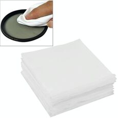 100 PCS 9,8 x 9,8 cm Panno per la pulizia degli occhiali per lenti per schermo LCD specializzato per fotocamera / telefono cellulare