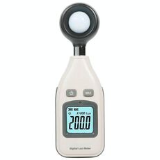 BENETECH Digital Light Lux Meter per fabbrica / scuola / casa varie occasioni, gamma: 0-200.000 Lux (GM1010) (bianco)