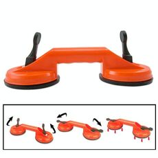 Strumento di riparazione impugnatura in vetro per estrattore di ammaccature a doppia ventosa per PC / laptop / iMac / TV LCD, diametro: 11,5 cm