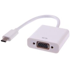Cavo adattatore multi-display da USB-C / Type-C 3.1 a VGA, Per Macbook 12 pollici / Chromebook Pixel 2015 (bianco)