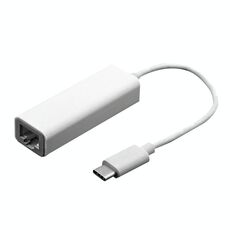 Adattatore Ethernet ad alta velocità USB-C / Type-C 3.1 da 10 cm, Per MacBook 12 pollici / Chromebook Pixel 2015, lunghezza: 10 cm (bianco)