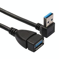 Cavo adattatore USB 3.0 con angolo verso il basso a 90 gradi Cavo adattatore da maschio a femmina, lunghezza: 15 cm