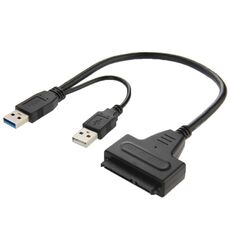 Cavo da USB 2.0 / USB 3.0 a SATA con scatola di protezione HDD da 2,5 pollici, supporto fino a 4 TB di velocità