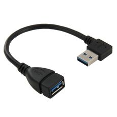 Cavo adattatore USB 3.0 ad angolo retto a 90 gradi Cavo adattatore maschio a femmina, lunghezza: 18 cm
